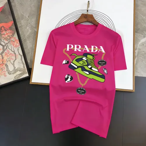 Wholesale Prada T-Shirts Short Sleeved For Men #1474497 $40.00 USD, Wholesale Quality Replica Prada T-Shirts