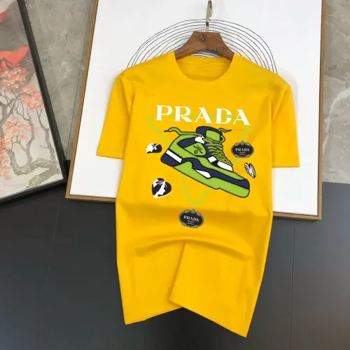 Wholesale Prada T-Shirts Short Sleeved For Men #1474499 $40.00 USD, Wholesale Quality Replica Prada T-Shirts