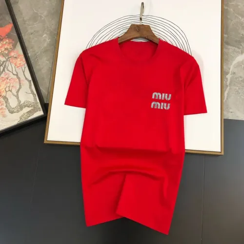 Wholesale MIU MIU T-Shirts Short Sleeved For Men #1474508 $40.00 USD, Wholesale Quality Replica MIU MIU T-Shirts