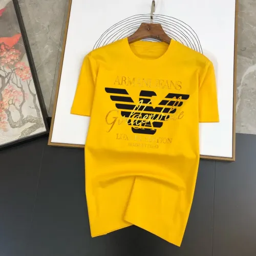 Wholesale Armani T-Shirts Short Sleeved For Men #1474576 $40.00 USD, Wholesale Quality Replica Armani T-Shirts