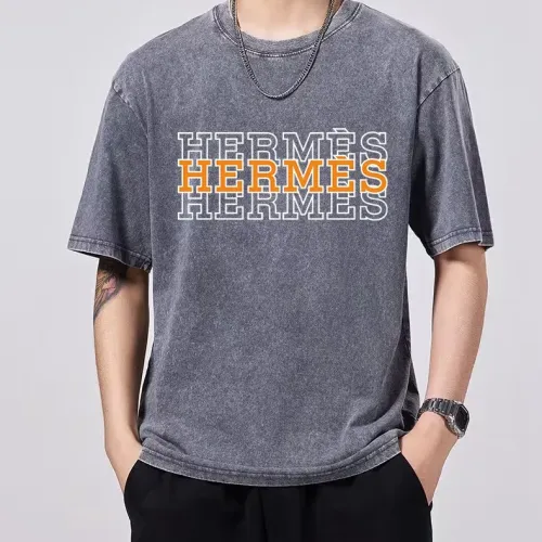 Replica Hermes T-Shirts Short Sleeved For Unisex #1474594 $45.00 USD for Wholesale