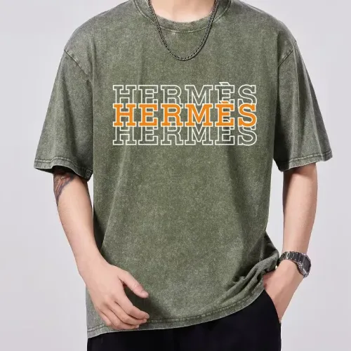 Wholesale Hermes T-Shirts Short Sleeved For Unisex #1474596 $45.00 USD, Wholesale Quality Replica Hermes T-Shirts