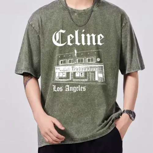 Wholesale Celine T-Shirts Short Sleeved For Unisex #1474705 $45.00 USD, Wholesale Quality Replica Celine T-Shirts