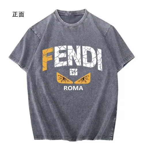 Wholesale Fendi T-Shirts Short Sleeved For Unisex #1474736 $45.00 USD, Wholesale Quality Replica Fendi T-Shirts