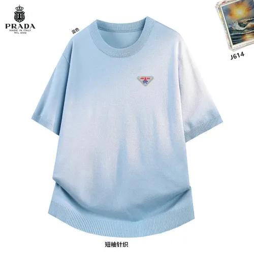 Wholesale Prada T-Shirts Short Sleeved For Men #1474807 $42.00 USD, Wholesale Quality Replica Prada T-Shirts