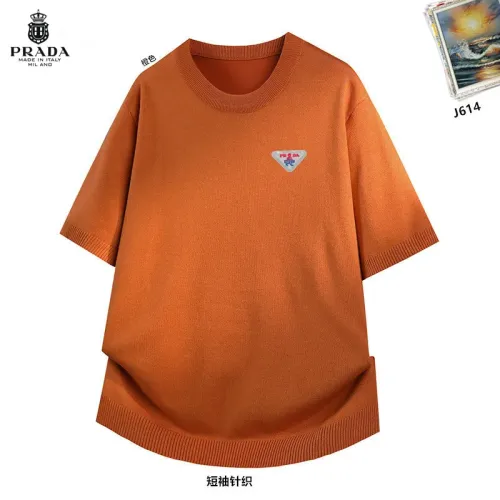 Wholesale Prada T-Shirts Short Sleeved For Men #1474808 $42.00 USD, Wholesale Quality Replica Prada T-Shirts