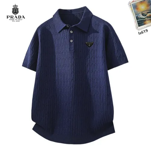 Wholesale Prada T-Shirts Short Sleeved For Men #1474822 $42.00 USD, Wholesale Quality Replica Prada T-Shirts