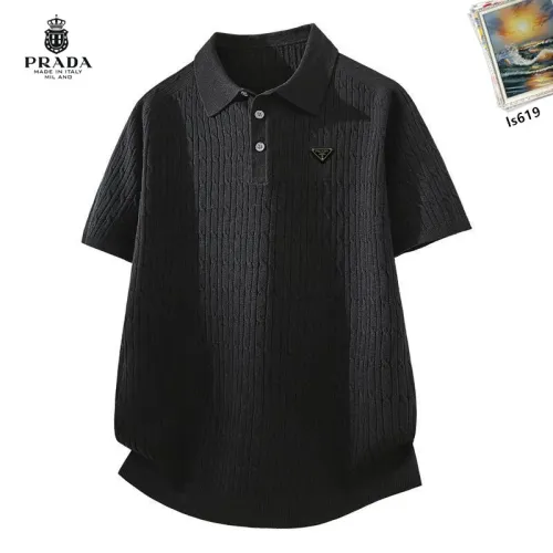 Wholesale Prada T-Shirts Short Sleeved For Men #1474823 $42.00 USD, Wholesale Quality Replica Prada T-Shirts
