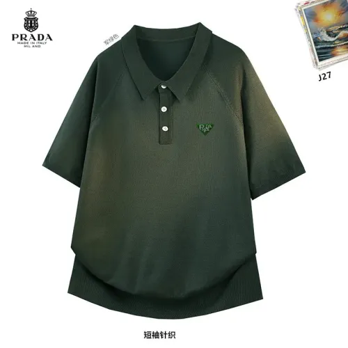 Wholesale Prada T-Shirts Short Sleeved For Men #1474830 $42.00 USD, Wholesale Quality Replica Prada T-Shirts