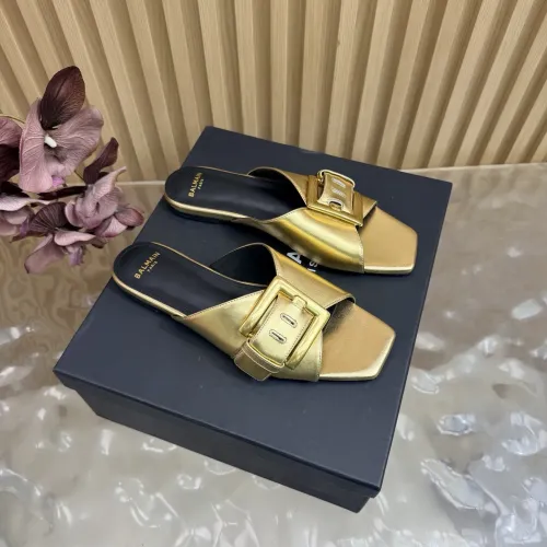 Wholesale Balmain Slippers For Women #1474871 $118.00 USD, Wholesale Quality Replica Balmain Slippers