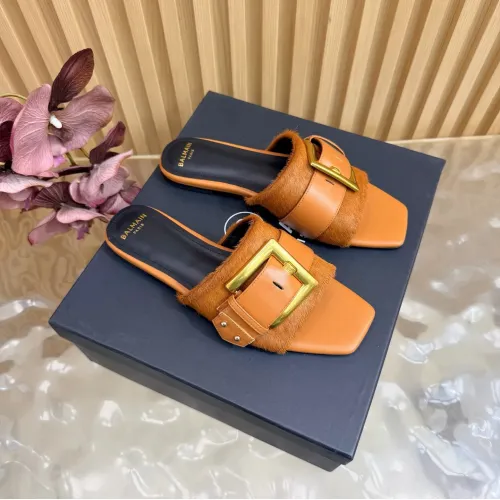 Wholesale Balmain Slippers For Women #1474875 $118.00 USD, Wholesale Quality Replica Balmain Slippers