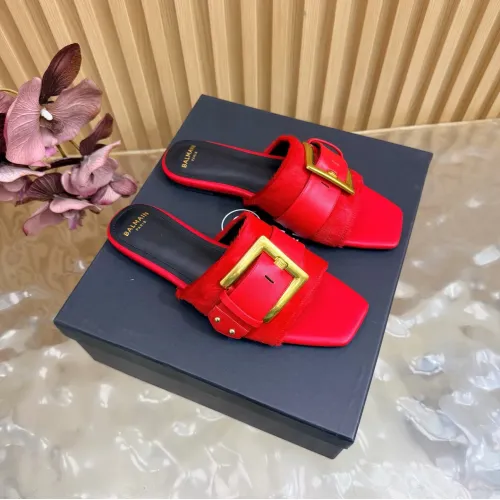 Wholesale Balmain Slippers For Women #1474876 $118.00 USD, Wholesale Quality Replica Balmain Slippers