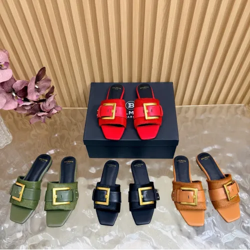 Replica Balmain Slippers For Women #1474876 $118.00 USD for Wholesale