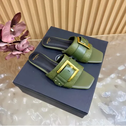Wholesale Balmain Slippers For Women #1474877 $118.00 USD, Wholesale Quality Replica Balmain Slippers