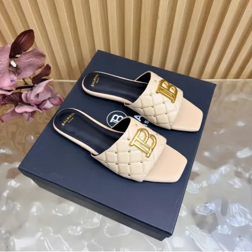 Wholesale Balmain Slippers For Women #1474879 $115.00 USD, Wholesale Quality Replica Balmain Slippers