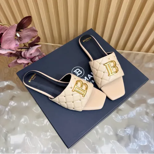 Replica Balmain Slippers For Women #1474879 $115.00 USD for Wholesale