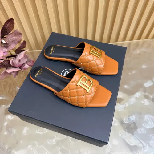 Wholesale Balmain Slippers For Women #1474880 $115.00 USD, Wholesale Quality Replica Balmain Slippers