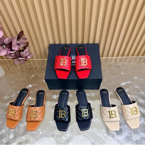 Replica Balmain Slippers For Women #1474880 $115.00 USD for Wholesale