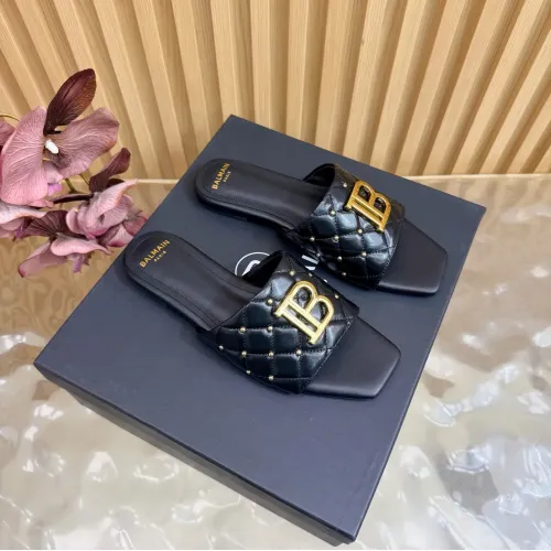 Wholesale Balmain Slippers For Women #1474882 $115.00 USD, Wholesale Quality Replica Balmain Slippers