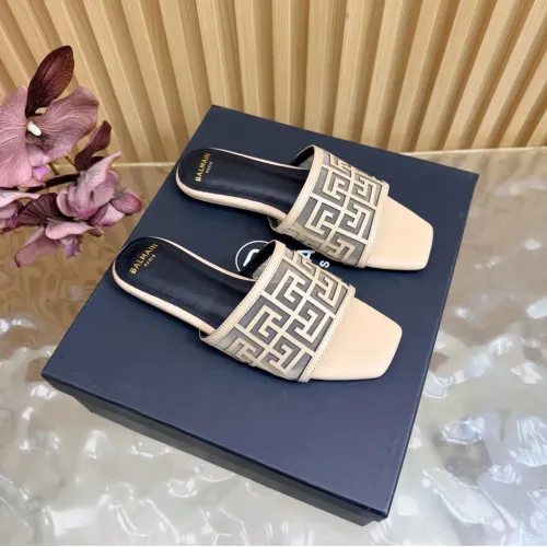 Wholesale Balmain Slippers For Women #1474883 $112.00 USD, Wholesale Quality Replica Balmain Slippers
