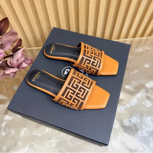 Wholesale Balmain Slippers For Women #1474884 $112.00 USD, Wholesale Quality Replica Balmain Slippers