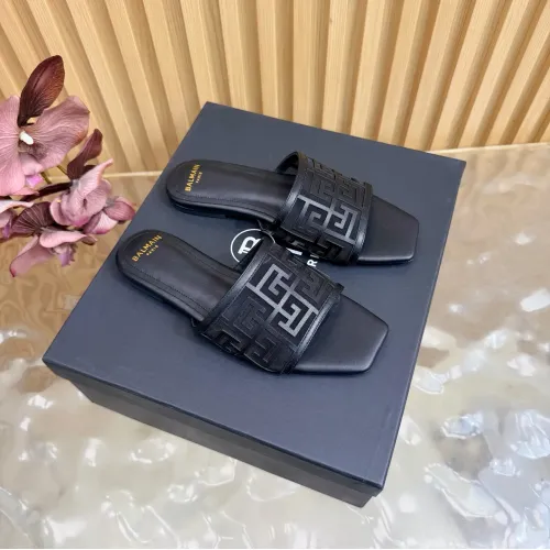 Wholesale Balmain Slippers For Women #1474886 $112.00 USD, Wholesale Quality Replica Balmain Slippers