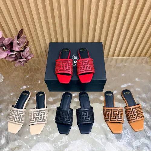 Replica Balmain Slippers For Women #1474886 $112.00 USD for Wholesale