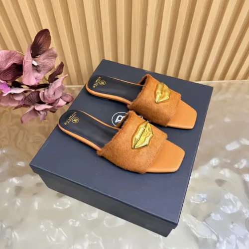 Wholesale Balmain Slippers For Women #1474890 $112.00 USD, Wholesale Quality Replica Balmain Slippers