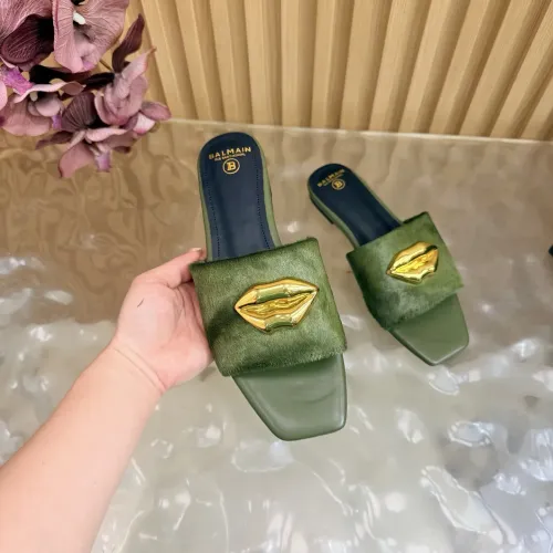 Replica Balmain Slippers For Women #1474892 $112.00 USD for Wholesale