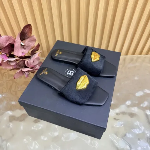 Wholesale Balmain Slippers For Women #1474893 $112.00 USD, Wholesale Quality Replica Balmain Slippers