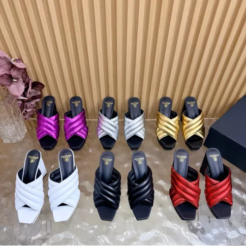 Replica Balmain Slippers For Women #1474897 $135.00 USD for Wholesale