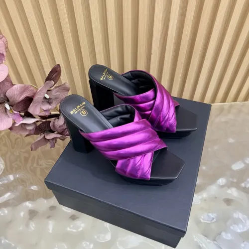 Wholesale Balmain Slippers For Women #1474898 $135.00 USD, Wholesale Quality Replica Balmain Slippers