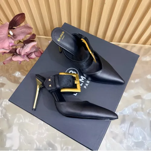 Wholesale Balmain Slippers For Women #1474903 $118.00 USD, Wholesale Quality Replica Balmain Slippers