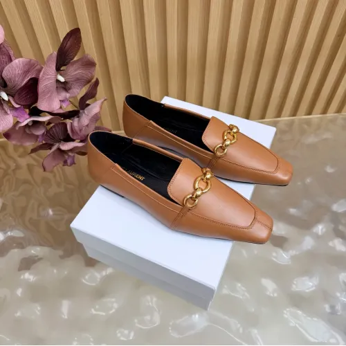 Wholesale Yves Saint Laurent YSL Leather Shoes For Women #1474917 $115.00 USD, Wholesale Quality Replica Yves Saint Laurent YSL Leather Shoes