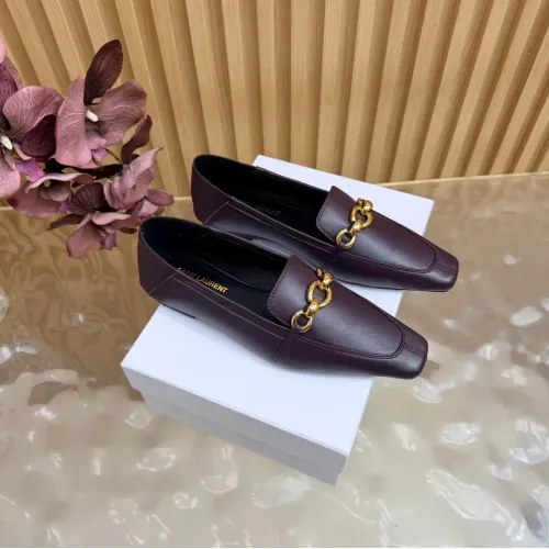 Wholesale Yves Saint Laurent YSL Leather Shoes For Women #1474920 $115.00 USD, Wholesale Quality Replica Yves Saint Laurent YSL Leather Shoes