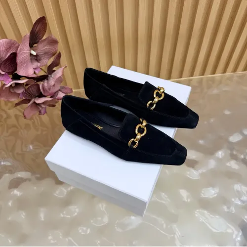 Wholesale Yves Saint Laurent YSL Leather Shoes For Women #1474922 $115.00 USD, Wholesale Quality Replica Yves Saint Laurent YSL Leather Shoes