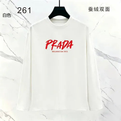 Wholesale Prada T-Shirts Long Sleeved For Men #1475029 $39.00 USD, Wholesale Quality Replica Prada T-Shirts