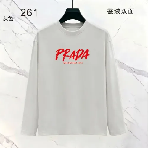 Wholesale Prada T-Shirts Long Sleeved For Men #1475030 $39.00 USD, Wholesale Quality Replica Prada T-Shirts