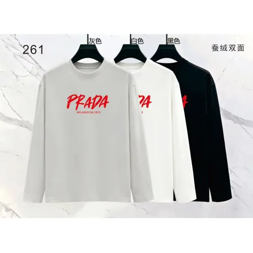 Replica Prada T-Shirts Long Sleeved For Men #1475030 $39.00 USD for Wholesale