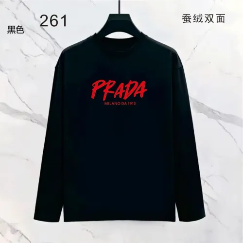 Wholesale Prada T-Shirts Long Sleeved For Men #1475031 $39.00 USD, Wholesale Quality Replica Prada T-Shirts
