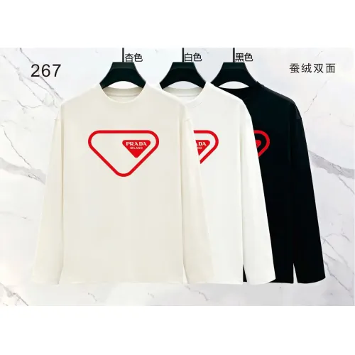 Replica Prada T-Shirts Long Sleeved For Men #1475033 $39.00 USD for Wholesale