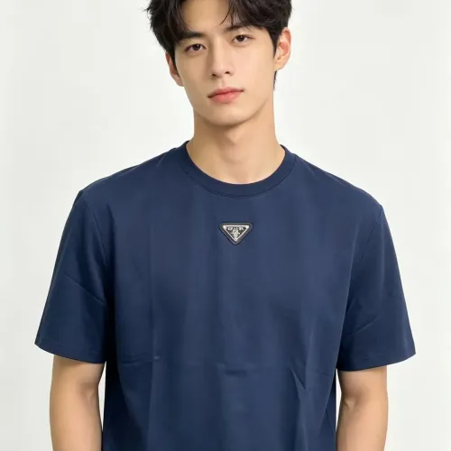 Wholesale Prada T-Shirts Short Sleeved For Men #1475106 $32.00 USD, Wholesale Quality Replica Prada T-Shirts