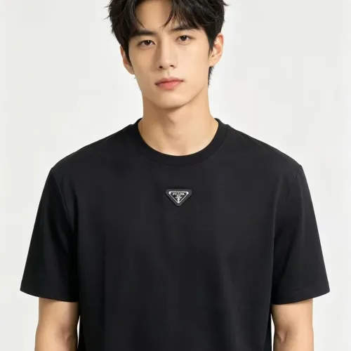 Wholesale Prada T-Shirts Short Sleeved For Men #1475107 $32.00 USD, Wholesale Quality Replica Prada T-Shirts