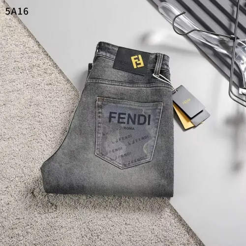 Wholesale Fendi Jeans For Men #1475124 $45.00 USD, Wholesale Quality Replica Fendi Jeans