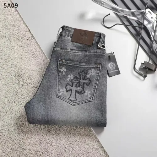 Wholesale Chrome Hearts Jeans For Men #1475126 $45.00 USD, Wholesale Quality Replica Chrome Hearts Jeans