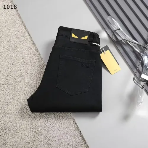 Wholesale Fendi Jeans For Men #1475128 $45.00 USD, Wholesale Quality Replica Fendi Jeans