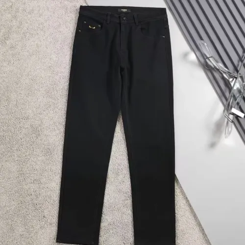 Replica Fendi Jeans For Men #1475128 $45.00 USD for Wholesale