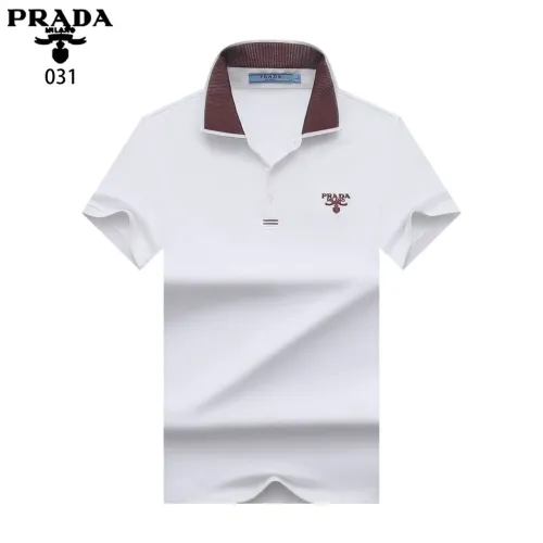 Wholesale Prada T-Shirts Short Sleeved For Men #1475174 $32.00 USD, Wholesale Quality Replica Prada T-Shirts