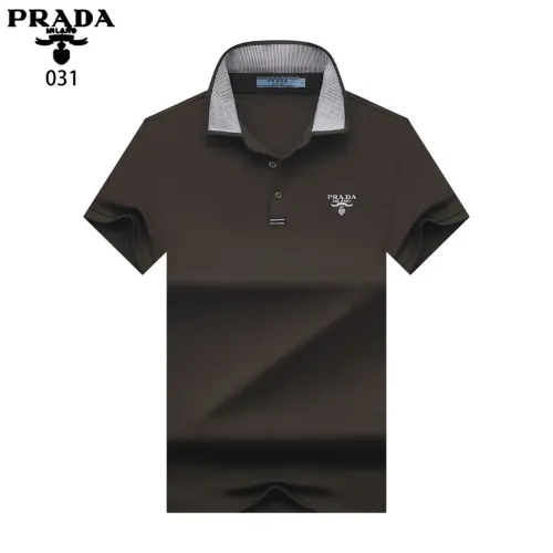 Wholesale Prada T-Shirts Short Sleeved For Men #1475175 $32.00 USD, Wholesale Quality Replica Prada T-Shirts