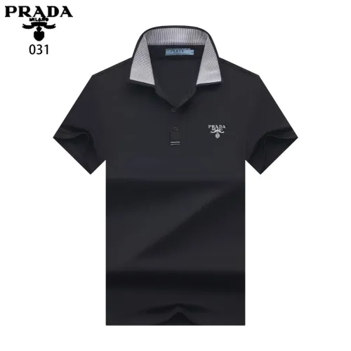 Wholesale Prada T-Shirts Short Sleeved For Men #1475176 $32.00 USD, Wholesale Quality Replica Prada T-Shirts